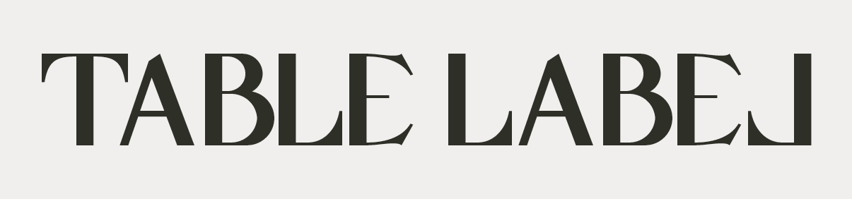 Table Label Brand Logo - Tafelkleden van Table Label
