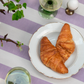 Table Label Paars Gestreept Tafelkleed