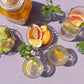 Table Label Paars Effen Tafelkleed