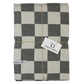 Table Label Antraciet Geblokt Tafelkleed