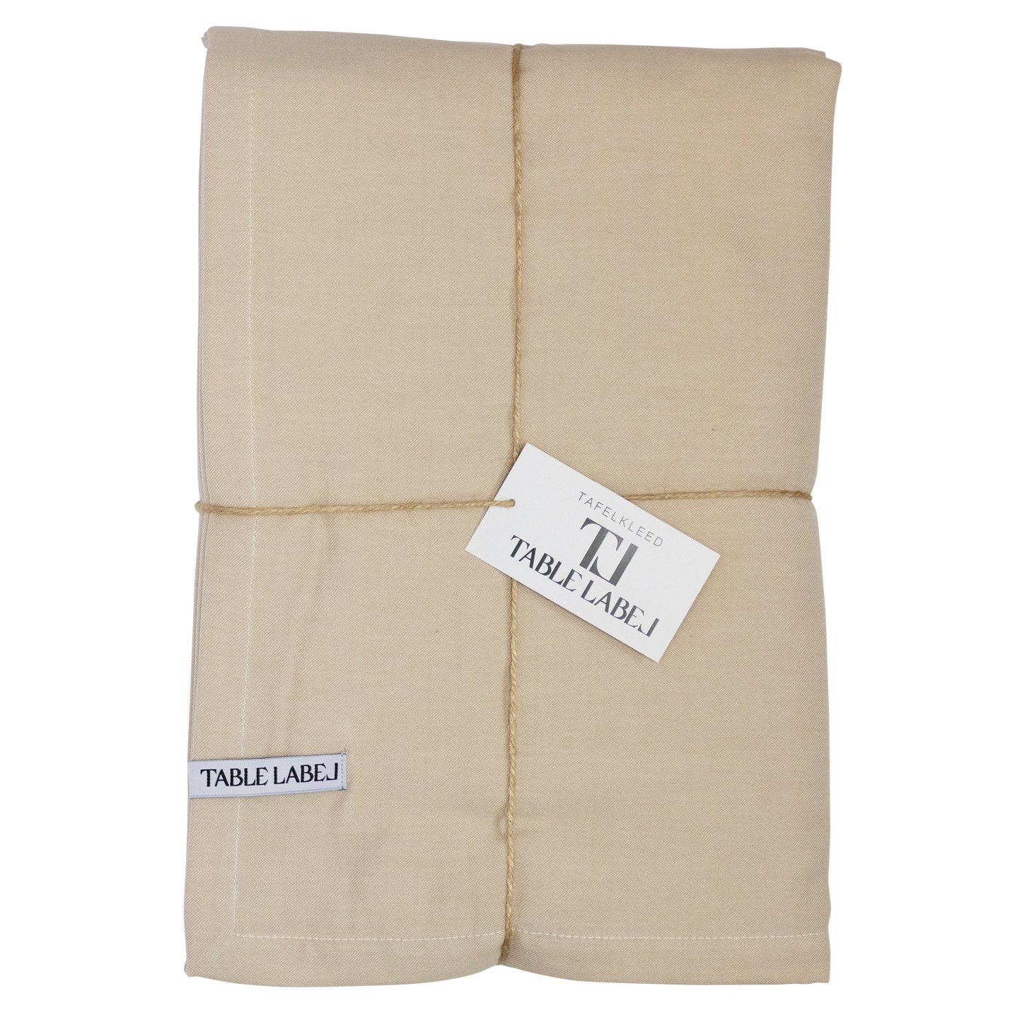 Table Label Beige Effen Tafelkleed